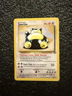 Pokemon Snorlax Rare 27/64 Jungle 90 HP Basic Unlimited Regular English - Image 1