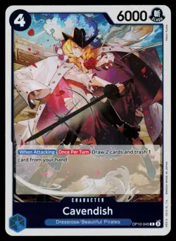 Cavendish (045) OP10-045 Rare Royal Blood One Piece Near Mint - Image 1