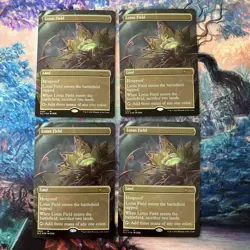 MTG Water Lily Field English 4 Sheets Magic: The Gathering Play Set - Image 1