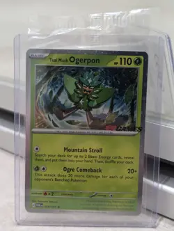 Teal Mask Ogerpon 024/167 Pokemon Twilight Masquerade Eb Games Sealed Toploader - Image 2