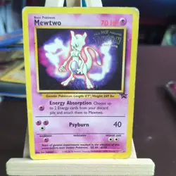 Mewtwo - # 3 - Black Star Promo Rare WB Movie TCG - Pokemon Card - - Image 1