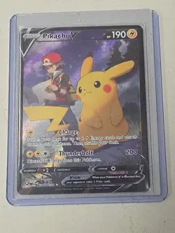 2022 Pokemon TCG Pikachu V TG16/TG30 Swsh11: Lost Origin Trainer Gallery Holo - Image 1