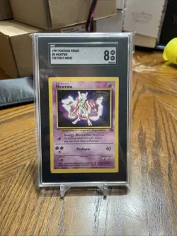 Pokemon Mewtwo #3 the First Movie Black Star Promo SGC8 - Image 1