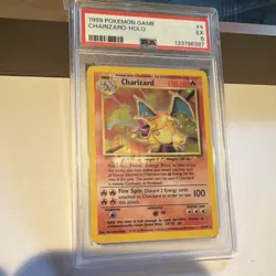 Pokemon TCG 1999 Charizard 4/102 Base Set Holo PSA 5 EX Holo Rare - Image 1