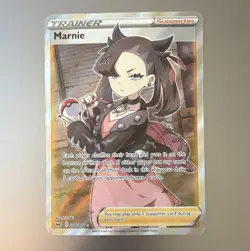 Pokemon Marnie Full Art Ultra Rare Holo Trainer Supporter 200/202 Sword & Shield - Image 1