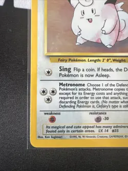 1999 Pokemon Base Set - #5/102 Clefairy Holo (Rare) NM - Image 5