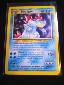pokemon Neo Genesis Feraligatr 4/111 LP HOLO - Image 1