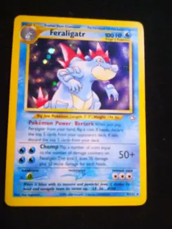 pokemon Neo Genesis Feraligatr 4/111 LP HOLO - Image 3