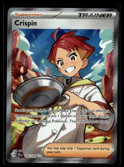 Pokemon TCG SV07: Stellar Crown #164/142 Crispin - Image 1