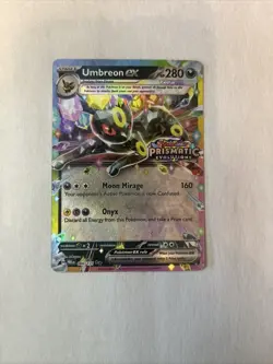 Pokemon TCG Umbreon EX 060/131 Holo Rare Stamped Prismatic Evolutions Mint - Image 1