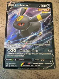 Umbreon V SWSH203 Holo Promo Sword & Shield Promo Pokemon Near Mint+ - Image 4