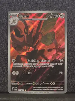 Pokemon TCG Scizor 205/197 Sv03: Obsidian Flames Holo Illustration Rare NM C - Image 1