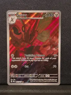 Pokemon TCG Scizor 205/197 Sv03: Obsidian Flames Holo Illustration Rare NM D - Image 1