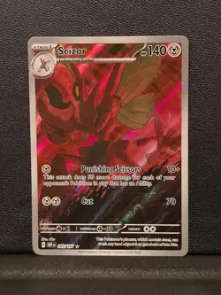 Pokemon TCG Scizor 205/197 Sv03: Obsidian Flames Holo Illustration Rare NM A - Image 1