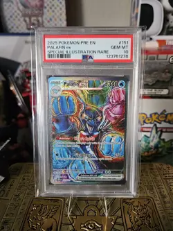 2025 POKEMON PRISMATIC EVOLUTIONS #151 PALAFIN EX SIR PSA 10 - Image 1