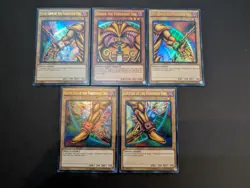 Yugioh Exodia the Forbidden One YGLD-ENA17 Unlimited Ultra Rare Set Excellent - Image 1