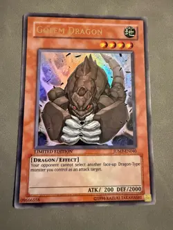 Yu-Gi-Oh! Golem Dragon #JUMP-EN040 Limited Edition Near Mint - Image 1
