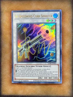 Yugioh Hi-Speedroid Cork Shooter LED8-EN004 Ultra Rare 1st Ed NM - Image 1