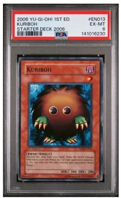 2006 Yugioh 1st Edition Kuriboh Starter Deck Psa 6 Low Pop - Image 1
