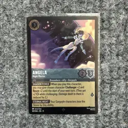 Disney Lorcana Winterspell Angela Night Warrior 187/204 Super Rare Foil NM - Image 1