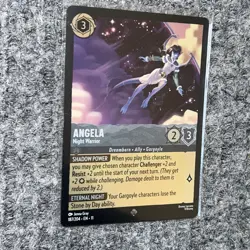 Disney Lorcana Winterspell Angela Night Warrior 187/204 Super Rare Foil NM - Image 3