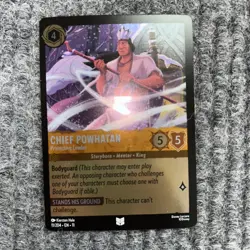 Disney Lorcana Winterspell Chief Powhatan 11/204 Uncommon Foil NM - Image 2