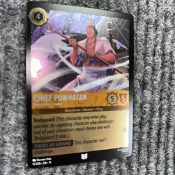 Disney Lorcana Winterspell Chief Powhatan 11/204 Uncommon Foil NM - Image 3