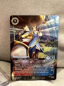 Disney lorcana ENCHANTED BELLE - MECHANIC EXTRAORDINAIRE (217/204) - Image 3