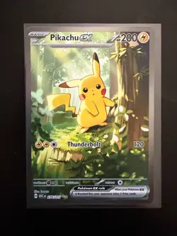 Pokemon Pikachu EX 200 HP Thunderbolt ASCEN 276/217 Holo Rare Card - Image 1