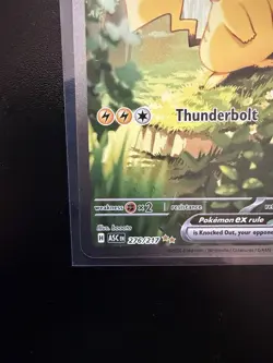 Pokemon Pikachu EX 200 HP Thunderbolt ASCEN 276/217 Holo Rare Card - Image 5