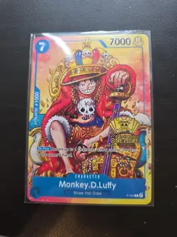 Monkey.D.Luffy (2nd Anniversary Stamped Promo) P-043 OP Promotion Cards Regular - Image 1
