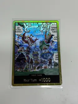 ONE PIECE TCG CARD - Egghead OP14-EB04 Gold Don!! Azure Sea's Seven ENGLISH - Image 1