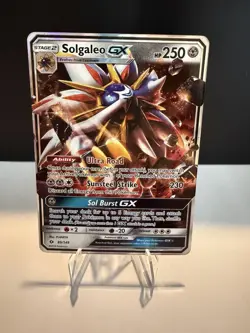Pokemon TCG Solgaleo GX Holo Ultra Rare Card Sun & Moon Base Set 89/149 - Image 1