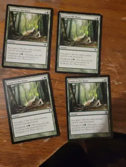 4x Gnaw to the Bone Innistrad Magic The Gathering MTG Card Vintage Pauper Green - Image 1