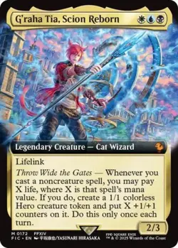 G'raha Tia, Scion Reborn (Extended Art) - Near Mint MTG Commander: FINAL FANTASY - Image 1