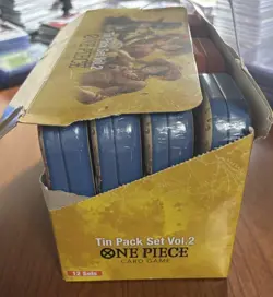 One Piece Card Game Tin Pack Set Vol.2 TS-02 Display Box of 12 Sealed English - Image 3
