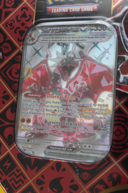 POKEMON SCARLET & VIOLET PALDEAN FATES CHARIZARD EX SEALED TIN - Image 2