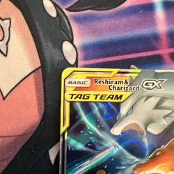 Pokemon TCG Reshiram & Charizard GX Tag Team Ultra Rare Card 20/214 NM Condition - Image 3