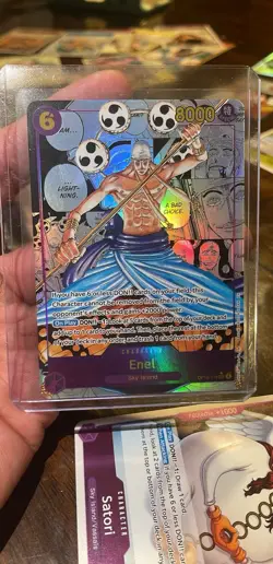 Bandai One Piece Card Game Enel OP15-118 Special Holo 8000 Power Character - Image 1