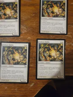 Kithkin Rabble Shadowmoor Magic The Gathering MTG Card Vintage White Playset - Image 1