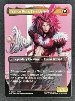 Kuja, Genome Sorcerer (Borderless) #399 (NM) Final Fantasy FIN Magic MTG - Image 2