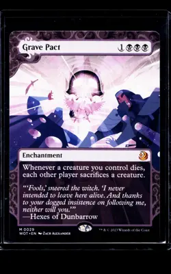 2023 MTG Magic the Gathering WOT Enchanting Tales Borderless #29 Grave Pact - Image 1