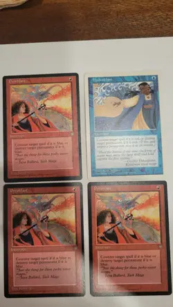 3× Pyroblast Ice Age Lightly Played English MTG Magic the Gathering 1 Hydroblast - Image 1