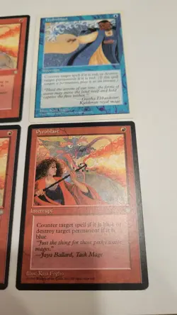 3× Pyroblast Ice Age Lightly Played English MTG Magic the Gathering 1 Hydroblast - Image 3