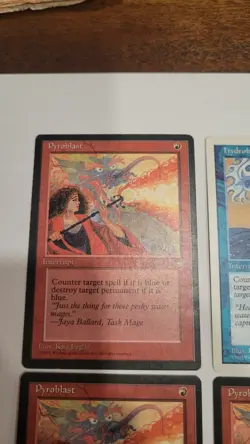 3× Pyroblast Ice Age Lightly Played English MTG Magic the Gathering 1 Hydroblast - Image 5