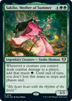 Sakiko, Mother of Summer Commander Masters Regular - Image 1
