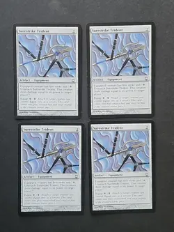 4x 🔥 Surestrike Trident 🔥 Mtg Darksteel Regular NM/LP Magic The Gathering - Image 1