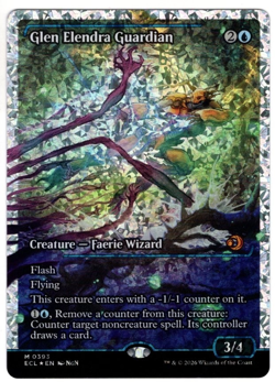 MTG Lorwyn Eclipsed Glen Elendra Guardian Showcase Fracture Foil 0393 English NM - Image 1