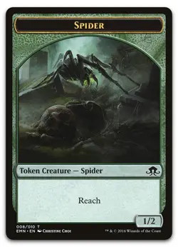 Spider Token #8 (LP) Eldritch Moon EMN Magic MTG - Image 1