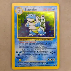NM Near Mint 1999 Pokemon TCG Blastoise Base Set Holo Rare Unlimited 2/102 - Image 1